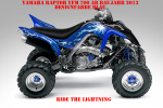 Ride the Lightning Blau für Yamaha Raptor YFM 700 R up 2013+